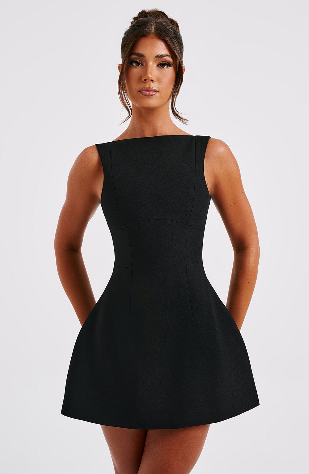 Elegant Backless Mini Dress