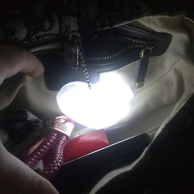 PurseGlow Heart Light Clip