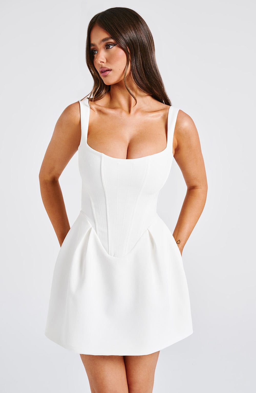 Ivory Party Mini Dress