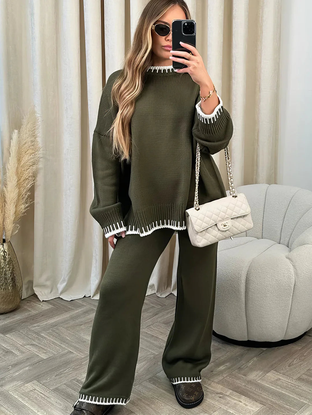 Chic Cozy Knitted Lounge Set