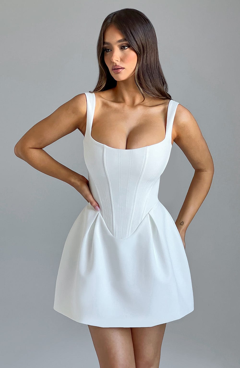 Ivory Party Mini Dress