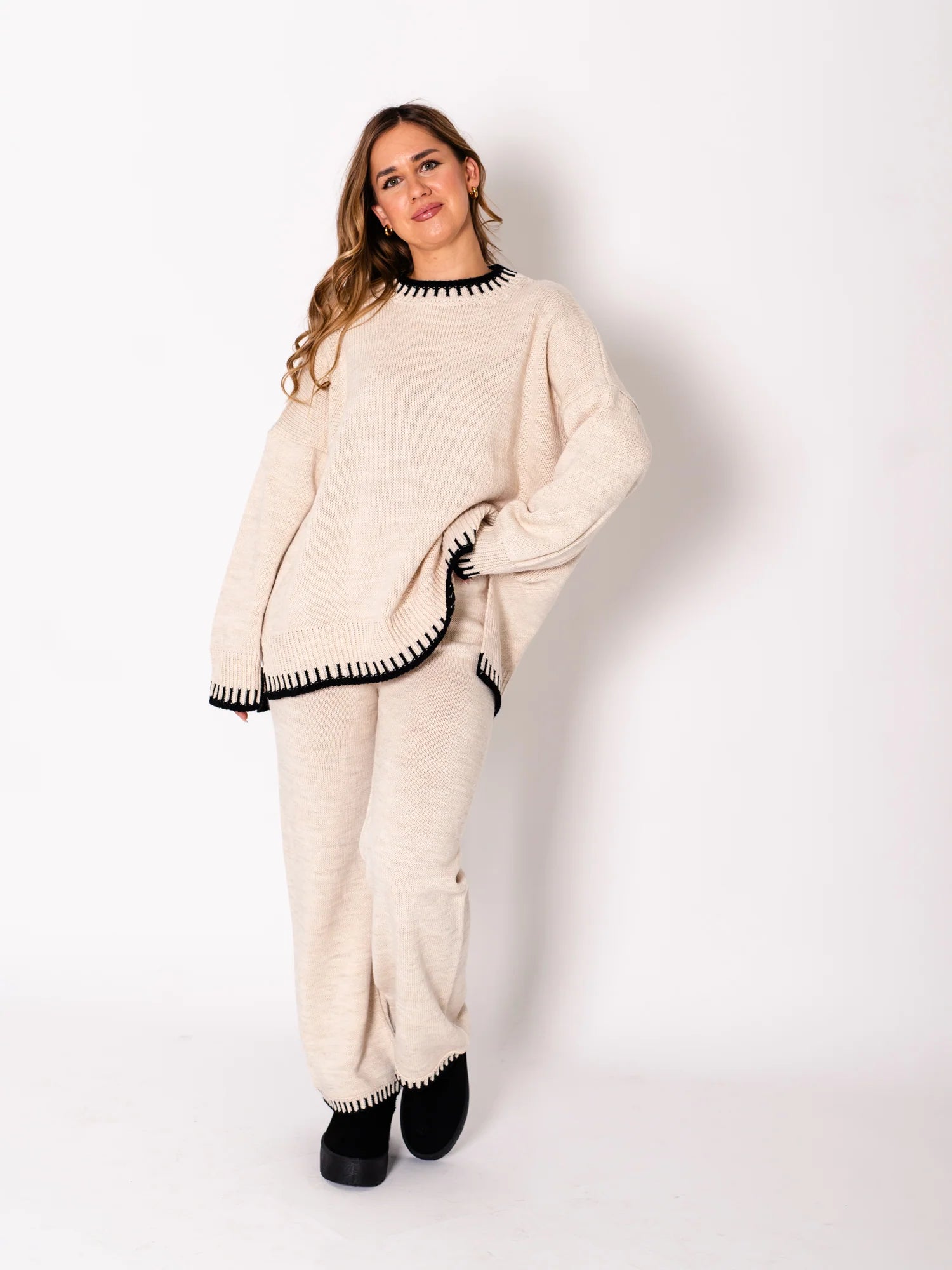 Chic Cozy Knitted Lounge Set